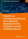 Emil Heyden: Vorgehen zur Schwingungsreduzierung durch anpassbare Impedanzelemente am Beispiel varianter Leichtbaustrukturen, Buch