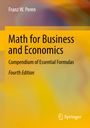 „Franz W. Peren: Math for Business and Economics, Compendium of Essential Formulas, Fourth Edition.“ Abstrakte Farbverläufe.