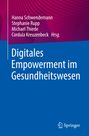 Buchtitel: "Digitales Empowerment im Gesundheitswesen". Autoren oben, blauer Hintergrund mit lila Akzenten.