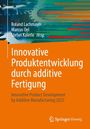 Logo von Springer Vieweg, Titel: Innovative Produktentwicklung durch additive Fertigung. Abstraktes Design mit Zahnrädern.