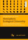 "RESEARCH" am rechten Rand. Titel: "Hemispheric Ecological Citizenship" von Claudia Pereira de Jesus. Gelb-schwarze Gestaltung.