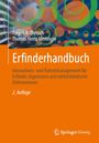 Erfinderhandbuch: Innovations- und Patentmanagement für Erfinder. Bunte Kreise und ein orangefarbener Hintergrund.