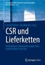 "CSR und Lieferketten" in großer, weißer Schrift auf blauem Hintergrund, Springer Gabler Logo unten.