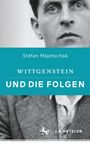 Text: "Stefan Majetschak, WITTGENSTEIN UND DIE FOLGEN, J.B. METZLER". Oben ist ein Bild von einem Mann im Anzug.
