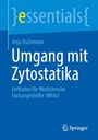 "Umgang mit Zytostatika" von Anja Oschmann, Leitfaden für MFAs. Blaues Cover mit Logo von Springer.