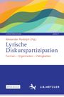 "Lyrikforschung Band 7, Alexander Rudolph (Hg.), Lyrische Diskurspartizipation. Bunte wellenartige Illustration oben."