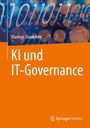 Text: Vladimir Stantchev, KI und IT-Governance, Springer Vieweg. Hintergrund aus Binärcode und Kreisen in Blau und Orange.