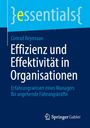 "Effizienz und Effektivität in Organisationen" von Conrad Reynvaan. Springer Gabler Logo unten. Türkis-blauer Hintergrund.