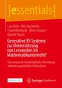 "Generative KI-Systeme zur Unterstützung von Lernenden im Mathematikunterricht?" Roter Hintergrund, Logo unten.