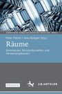 Titel: Räume. Untertitel: Amtshäuser, Bürolandschaften und Verwaltungsbauten. Hintergrund: Moderne, hohe Regale.