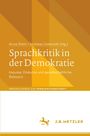 "Sprachkritik in der Demokratie" von Anne Diehr, Andreas Osterroth. Gelbes Design, J.B. Metzler Logo, stilisierter Pferd.