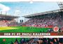 Der FC St. Pauli Kalender 2027. Ansichtssachen vom Millerntor. Stadion voller Fans, bunte Konfetti, FC St. Pauli-Logo.