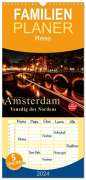 Peter Roder: Familienplaner 2024 - Amsterdam - Venedig des Nordens mit 5 Spalten (Wandkalender, 21 x 45 cm) CALVENDO, KAL