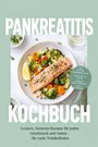 „Pankreatitis Kochbuch“: Leckere, fettarme Rezepte. Teller mit Lachs, Brokkoli und Reis, Zitronenscheibe.