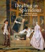 Texte: "Dealing in Splendour: A History of the European Art Market" oben. Gemälde mit fünf Menschen in historischer Kleidung.