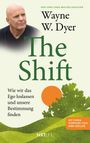 „The Shift“ von Wayne W. Dyer; „Wie wir das Ego loslassen und unsere Bestimmung finden“. Illustration mit Baum und Sonne.