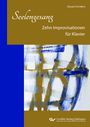 "Seelengesang: Zehn Improvisationen für Klavier" von Eduard Schäfers, abstrakte, blau-weiße Pinselstriche.