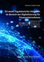 Titel: "EU-weite regulatorische Vorgaben im Bereich der Digitalisierung für Finanzunternehmen". Blaues Netzwerk-Thema.
