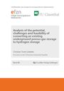 "Analysis of the potential, challenges and feasibility of converting an existing underground porous gas storage to hydrogen storage" von Christian Truitt Lüddeke. Schriftenreihe des Energie-Forschungszentrums Niedersachsen mit Logos von efzn und TU Clausthal, Band 88.