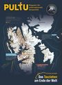 Text: "PULTU Magazin für internationale Geopolitik", "Das Tauziehen am Ende der Welt". Karte von Spitzbergen mit Markierungen.