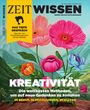ZEIT WISSEN: Kreativität und Methoden für neue Gedanken. Illustration von bunten Blumen im Vordergrund.