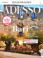 Texte: ADESSO, Bari, La Mamma Italiana, Apulien-Gewinnspiel, Für Feinschmecker. Hintergrund: Abendstimmung in Bari.