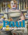 Text: "WERKVERZEICHNIS DER GEMÄLDE", "Paul Kleinschmidt". Ein expressionistisches Gemälde einer Person in einem Café.