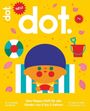 „NEU! dot. Das Happy-Heft für alle Kinder von 2 bis 5 Jahren.“ Illustration: Kind mit Mütze, Sandspielzeug, Strandmotiv.