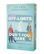 "Ms. Off-Limits & Mr. Don't-You-Dare" steht groß, darüber "Liv Keen, Annie Stone". Illustration: Mann in rotem Hoodie, Frau mit Handy.