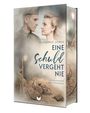 Text: "Florence Jones. Eine Schuld vergeht nie. Drei Generationen. Ein Geheimnis." Ein Uniformierter und eine Frau, Fahrrad und Laterne.