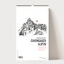 Xoxo Arte: Chiemgauer Alpen, Design Wandkalender 2027, 5 Spalten Monatskalender, 42x25, 200 g, KAL