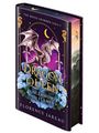 Buchcover: "Dragon Queen: Unleashing the Flames" von Florence Jareau, mit einem silbernen Drachen und blauen Blüten.
