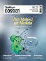 Titel: "Vom Molekül zur Medizin". Themen: Mikroproteine, synthetische Bakterienkiller, Biotechnologie. Molekülillustration.