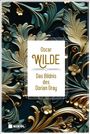 Oscar Wilde: Das Bildnis des Dorian Gray. Verzierungen aus goldenen und blauen floralen Mustern. Logo: NIKOL.