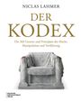 „Der Kodex: Die 366 Gesetze und Prinzipien der Macht, Manipulation und Verführung.“ Ein steinerner Thron mit roten Spuren.