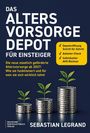 "Das Altersvorsorge-Depot für Einsteiger" in Weiß auf Dunkelblau. Münzenstapel mit wachsenden Pflanzen.
