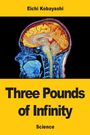 Oben: "Eichi Kobayashi". Unten: "Three Pounds of Infinity", "Science". Dazwischen: Buntes Gehirnprofil, wissenschaftlich.