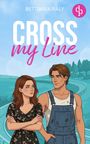 "CROSS my Line", Bettina Kiraly, Illustration eines Paares auf Rennstrecke, er in Latzhose, sie mit verschränkten Armen.
