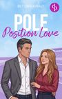 "Bettina Kiraly, Pole Position Love." Illustration eines Mannes und einer Frau auf einer Rennstrecke.