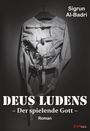 Titel: "DEUS LUDENS – Der spielende Gott" von Sigrun Al-Badri. Ein Zwangsjacke auf einem Kleiderbügel.