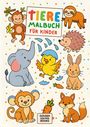 Golden Leaves Books: Tiere Malbuch für Kinder, Buch