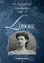 Text: "Mary Wollstonecraft Shelley, Vol. 3, Lodore, Lucid Page Media." 
Das Cover hat ein antikes Porträt auf blauem Blumenhintergrund.
