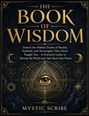 "The Book of Wisdom" in großer Schrift, mystische Symbole mit einem Auge in einem Dreieck und dekorative goldene Ornamente.