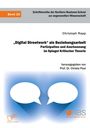 Text: Band 32, Christoph Rapp, "Digital Streetwork" als Beziehungsarbeit. Illustration: Zwei Sprechblasen, blau-weißer Hintergrund.