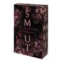 "SMUT" in rosa Text, darunter "12 prickelnde Erotikszenen", von "Ophelia Sparks". Hintergrund: dunkle, violette Blumen.