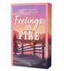„Feelings on Fire“ von Mari Gold und Ash Greylyn. Illustration: Landschaft mit Hütte, Zaun und Feuerwehrhelm.