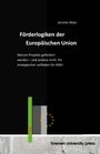 "Förderlogiken der Europäischen Union" von Jerome Malo. Schwarzer Hintergrund, gelbe Sterne, graue und grüne Balken.