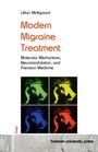 Text: Lillian Midtgaard. Modern Migraine Treatment. Molecular Mechanisms, Neuromodulation, and Precision Medicine.  
Illustration: Vier farbige Bilder eines nachdenklichen Gesichts.