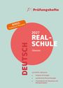 Text: „Bonus: Training & Übungen“, „2027 Realschule Hessen“, „Deutsch“, „Prüfungshefte“, „Lernheft inklusive“.  
Design: Kreiselemente, modernes Layout.
