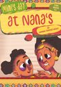 "Mimi's Day at Nana's", "For Ages 4+", "By Hanna Tadesse Haile". Illustration von zwei fröhlichen Figuren, bunt dekoriert.